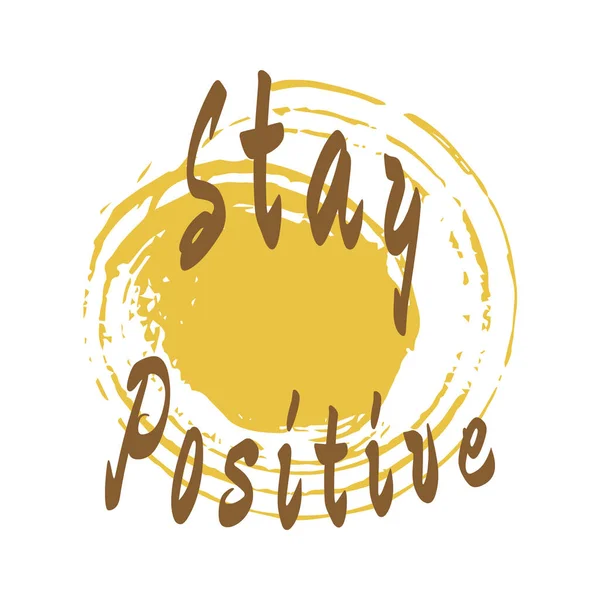Mantém Certeza Letras Inspiradoras Motivação Citação Fundo Amarelo Abstrato Slogan —  Vetores de Stock
