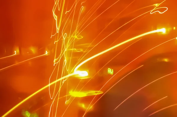 Червоне Жовте Світло Протікає Абстрактна Текстура Візерунка Дизайнерського Фону — стокове фото