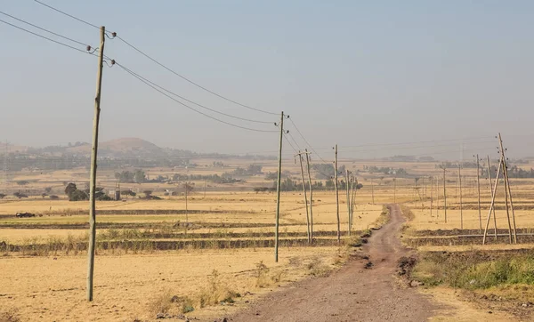 Addis Abeba Éthiopie Janvier 2014 Éthiopie Rurale Terres Agricoles Paysage — Photo