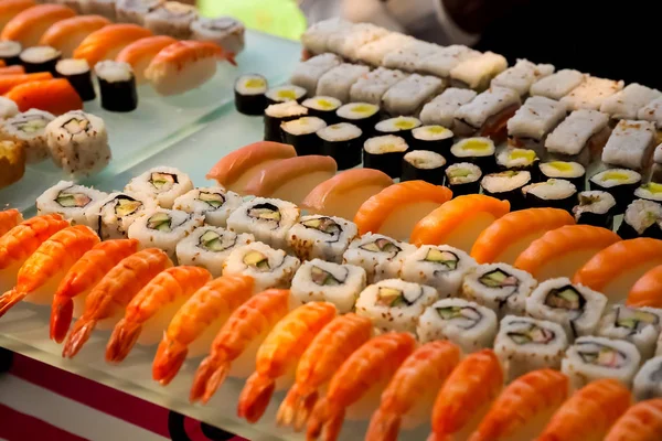 Bir gala yemeği ziyafet olay veya parti catering için taze sushi