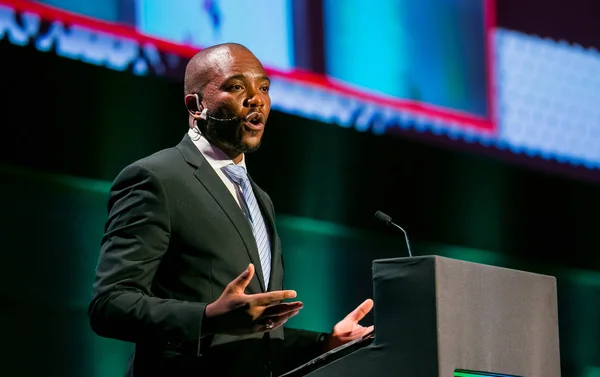 Joanesburgo África Sul Novembro 2017 Mmusi Maimane Líder Partido Político — Fotografia de Stock