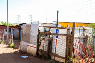 Johannesburg, Güney Afrika, 11 Eylül 2011, görünümü banliyö Soweto mahallede düşük gelirli evler