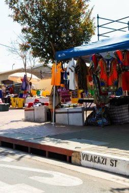 Vilakazi sokakta Soweto Johannesburg, Güney Afrika, 4 Eylül 2013, gayri resmi Hawkers