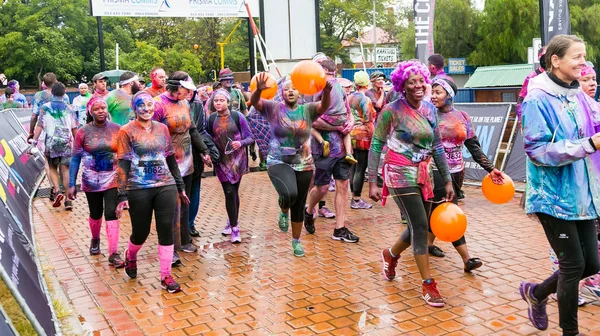 Pretória África Sul Maio 2016 Diversas Pessoas Correndo Maratona Color — Fotografia de Stock