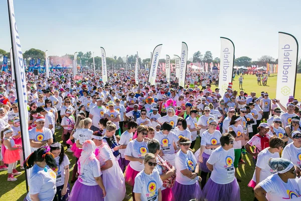 Joanesburgo África Sul Maio 2017 Diversas Pessoas Correndo Maratona Corrida — Fotografia de Stock