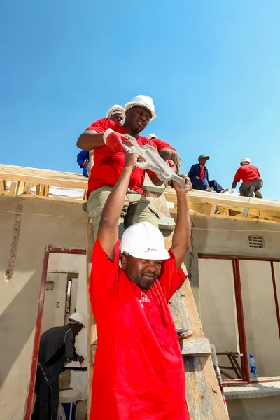 Členové Různých Společenství Soweto Jižní Afrika Září 2011 Připojí Zaměstnanci — Stock fotografie