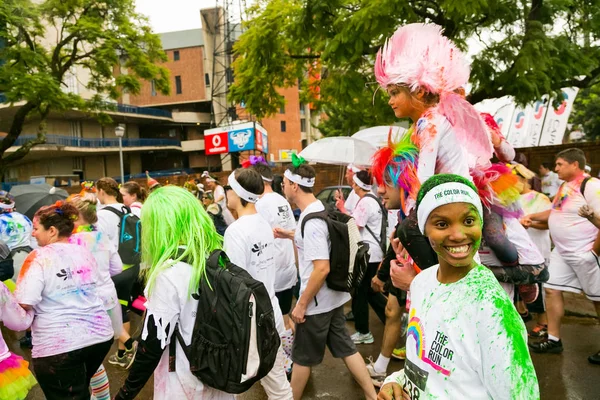 Pretória África Sul Maio 2016 Diversas Pessoas Correndo Maratona Color — Fotografia de Stock