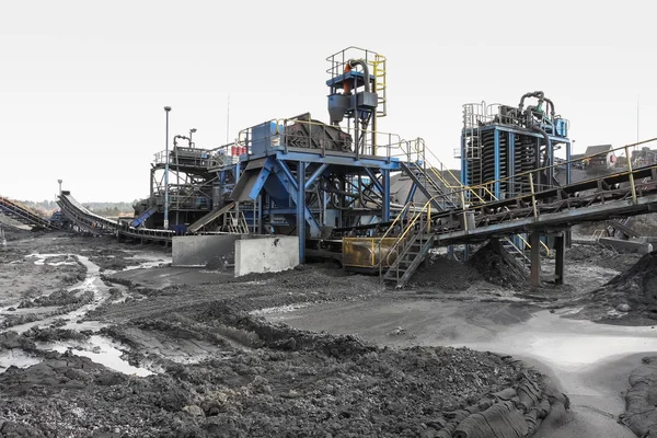 Kohletagebau Und Verarbeitung Südafrika Waschen Und Lagern — Stockfoto