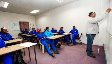 Johannesburg, Güney Afrika - 23 Temmuz 2012: Eğitim Merkezi Afrika mesleki beceriler