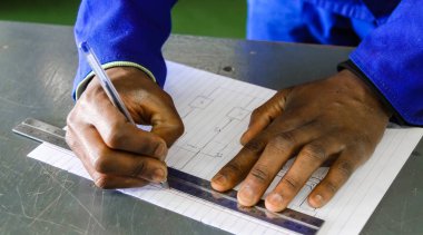 Johannesburg, Güney Afrika - 8 Mayıs 2012: Eğitim Merkezi Afrika mesleki beceriler