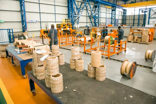 ヨハネスブルグ 南アフリカ 2014 変圧器製造工場設備 — ストック写真
