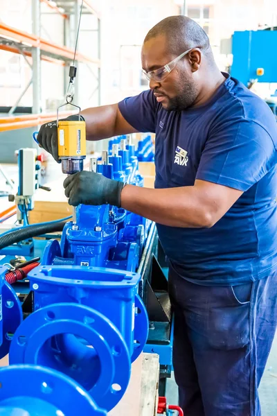 Joanesburgo África Sul Setembro 2016 Industrial Valve Manufacturing Assembly Factory — Fotografia de Stock
