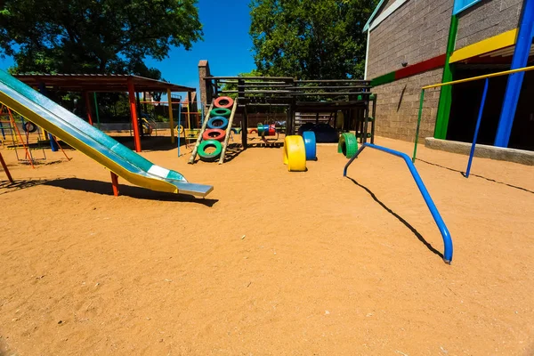 Newcastle Sudáfrica Febrero 2015 Parque Infantil Colorido Vacío — Foto de Stock