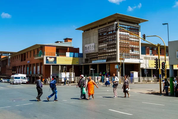 Johannesburg Sydafrika Oktober 2012 Byggnader Och Gatorna Johannesburg — Stockfoto