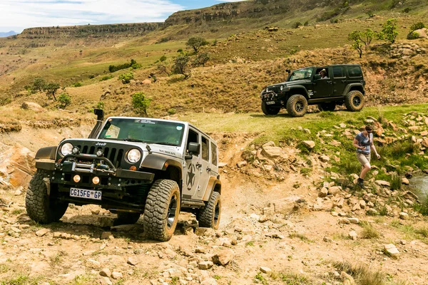 Harrismith Afrique Sud Octobre 2015 4X4 Mountain Path Driver Training — Photo