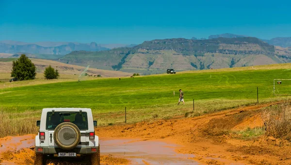 Harrismith Sudáfrica Octubre 2015 4X4 Entrenamiento Conductores Barro Campamento Jeep — Foto de Stock