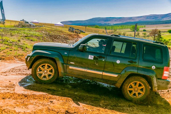 Harrismith Südafrika Oktober 2015 Allradtraining Für Schlammfahrer Camp Jeep Auf — Stockfoto