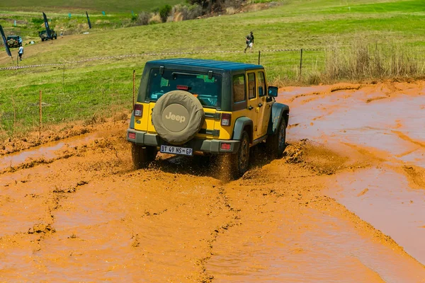 Harrismith Sudáfrica Octubre 2015 4X4 Entrenamiento Conductores Barro Campamento Jeep —  Fotos de Stock