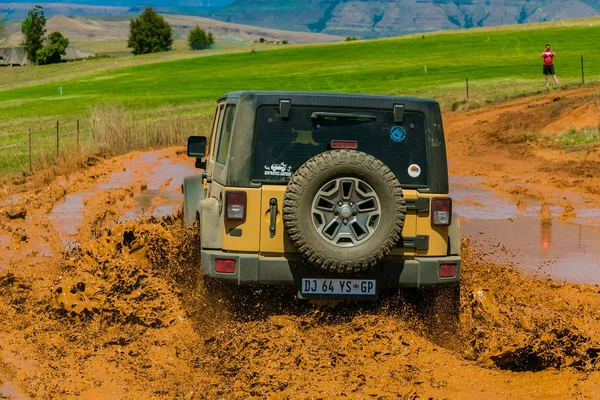Harrismith Südafrika Oktober 2015 Allradtraining Für Schlammfahrer Camp Jeep Auf — Stockfoto