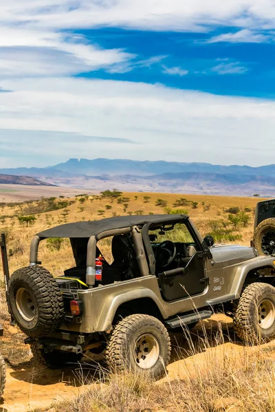 Harrismith África Sul Outubro 2015 Treinamento Motoristas Caminho Montanha 4X4 — Fotografia de Stock