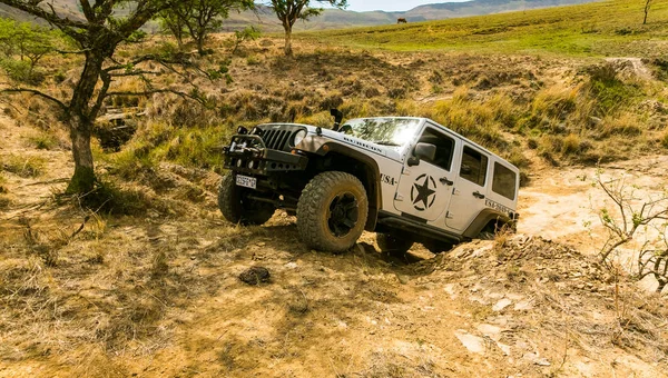 南アフリカのハリスミス 2015年10月2日 4X4 Mountain Path Driver Training Camp Jeep Drakensberg — ストック写真