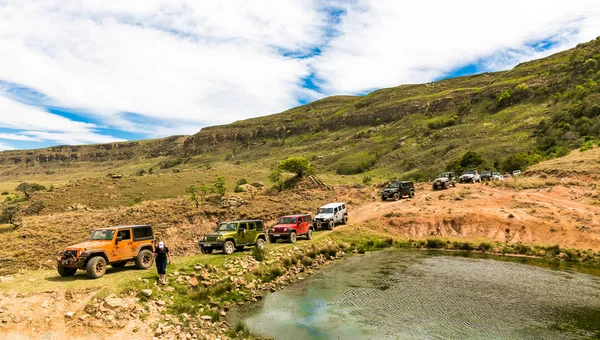 Harrismith Sudáfrica Octubre 2015 4X4 Mountain Path Entrenamiento Conductores Campamento — Foto de Stock