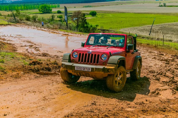 Harrismith Sudáfrica Octubre 2015 4X4 Entrenamiento Conductores Barro Campamento Jeep —  Fotos de Stock