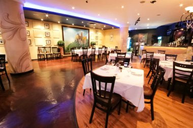 Johannesburg, Güney Afrika - 27 Kasım 2008: iç ve dış Portekizce Restoran