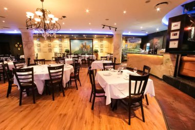 Johannesburg, Güney Afrika - 27 Kasım 2008: iç ve dış Portekizce Restoran