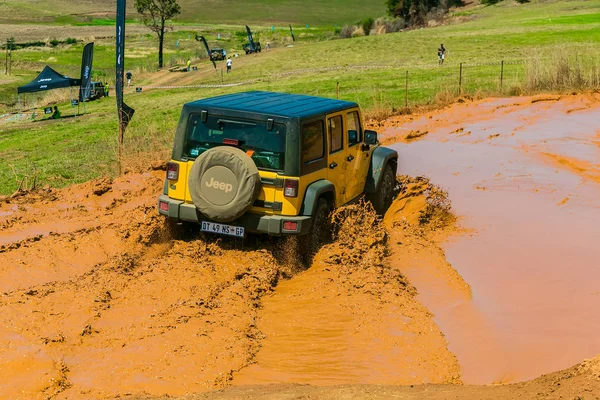 Harrismith Südafrika Oktober 2015 Allradtraining Für Schlammfahrer Camp Jeep Auf — Stockfoto