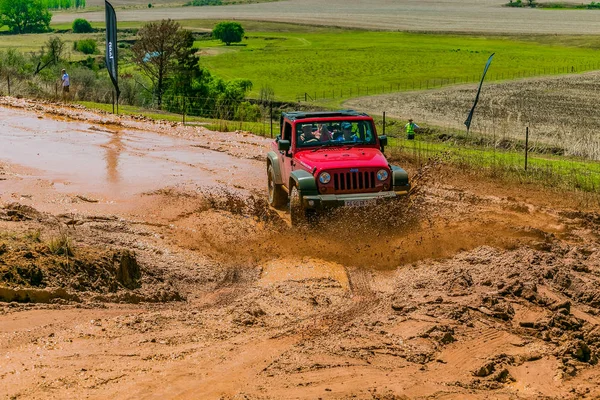 Harrismith Sudáfrica Octubre 2015 4X4 Entrenamiento Conductores Barro Campamento Jeep —  Fotos de Stock