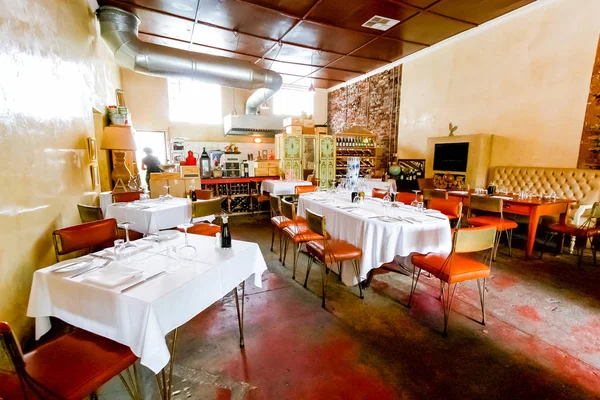 Joanesburgo África Sul Fevereiro 2011 Interior Restaurante Retro Bistro Área — Fotografia de Stock