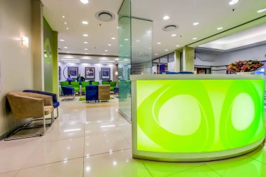 Johannesburg, Güney Afrika - 16 Temmuz 2012: Modern Afrika Bankasının İçi