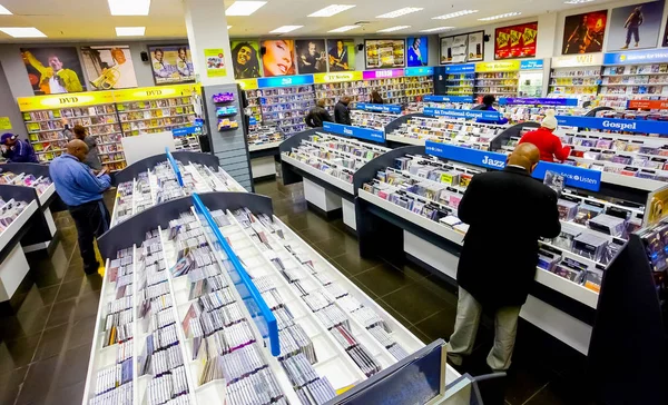 Johannesburgo Sudáfrica Julio 2011 Interior Una Tienda Música — Foto de Stock