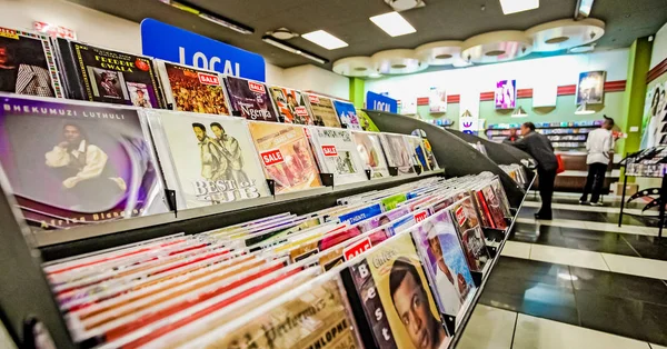 Johannesburgo Sudáfrica Julio 2011 Interior Una Tienda Música — Foto de Stock