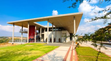 Johannesburg, Güney Afrika - 17 Nisan 2012: dış binalar üniversite kampüsü