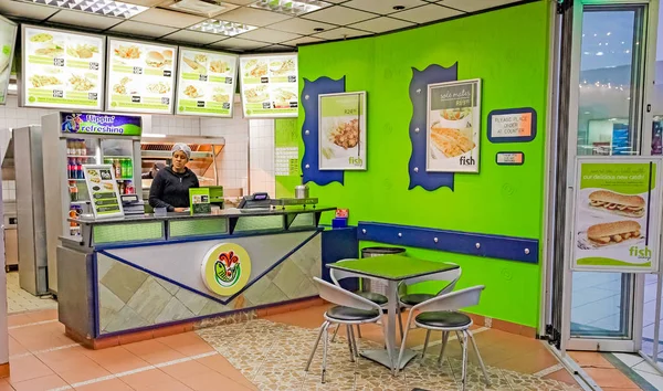 Johannesburg South Africa July 2011 Interior Fast Food Take Out — Stock Photo, Image