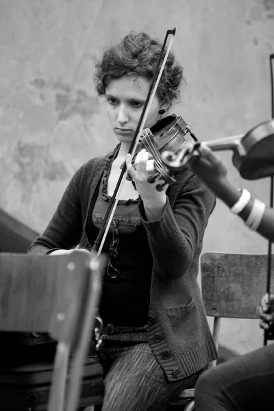 Joanesburgo África Sul Agosto 2010 Diversos Jovens Orquestra Escola Música — Fotografia de Stock