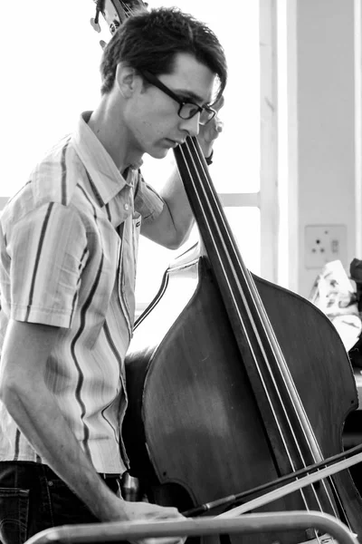 Johannesburgo Sudáfrica Agosto 2010 Diversos Jóvenes Orquesta Escuela Música — Foto de Stock