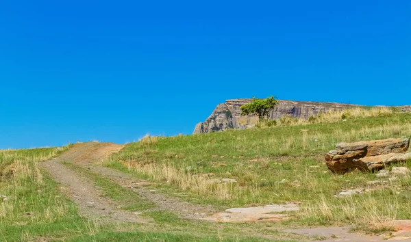 Harrismith Νότια Αφρική Οκτώβριος 2012 Αγροτική Ορεινό Σκηνικό Στο Μπασότο — Φωτογραφία Αρχείου