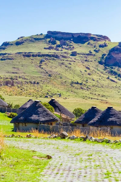 Basotho Cultural Village Las Montañas Drakensberg Sudáfrica — Foto de Stock