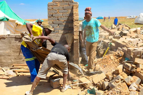 Johannesburg South Africa October 2011 Tornado Damaged Homes Small South — Stock Photo, Image