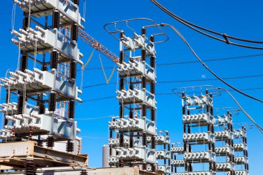 Johannesburg, Güney Afrika - 11 Nisan 2012: Elektrik Dağıtım tesisi tesisi