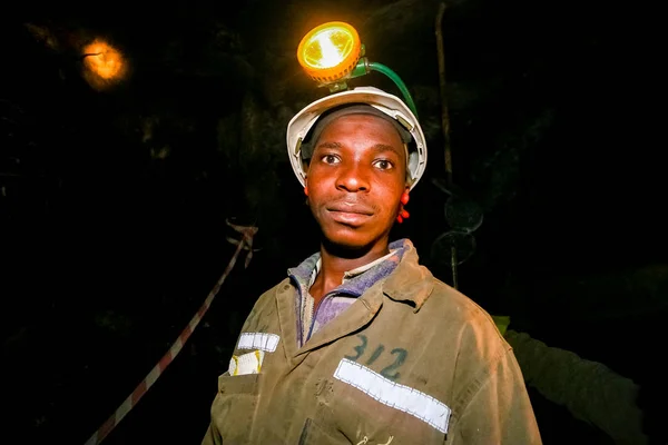 Johannesburg South Africa August 2008 Underground Platinum Palladium Mining Machinery — Stock Photo, Image