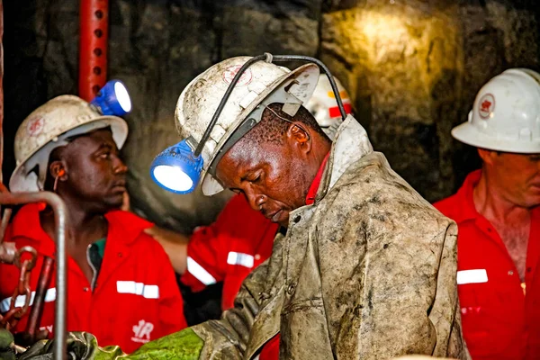 Johannesburg South Africa May 2011 Underground Platinum Palladium Mining Equipment — Stock Photo, Image