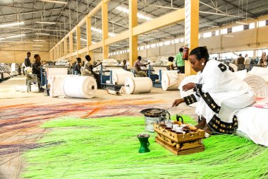 İç fabrika dokuma kumaş