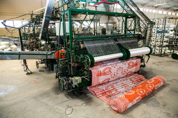 Інтер'єр тканина ткацька фабрика — стокове фото