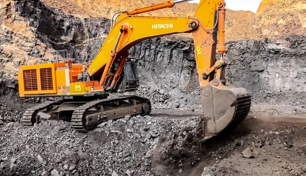 Open Pit Manganeso Minería y equipo — Foto de Stock