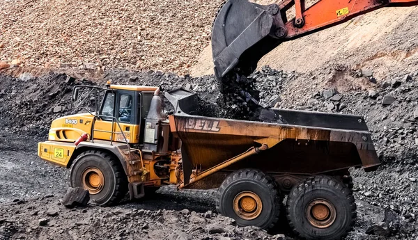 Open Pit Manganeso Minería y equipo — Foto de Stock