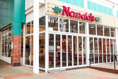 İç Fast Food Take Out Restoran bir alışveriş merkezinde